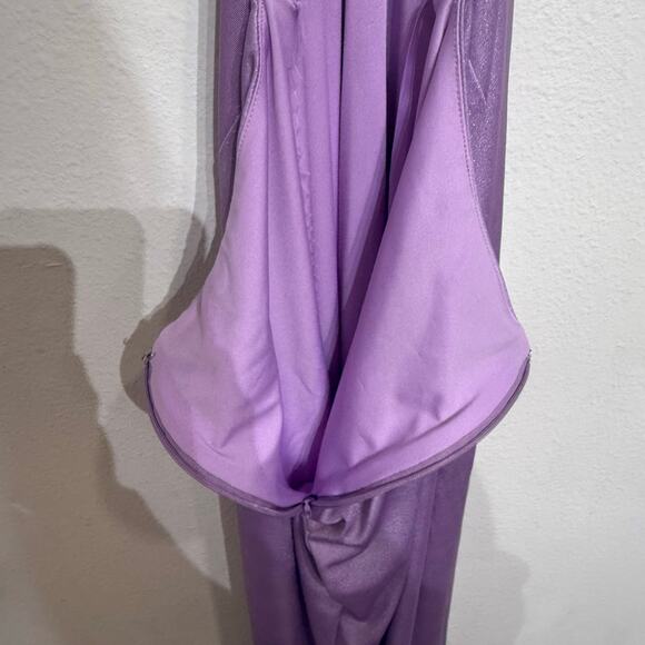 Aqua Violet Ruched Ring Maxi Evening Gown Sz L NWT - Picture 10 of 15